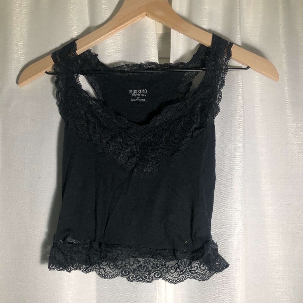 Black tank top